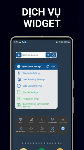 Cài đặt nhanh thông minh screenshot