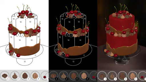 Cake Coloring 3D screenshot