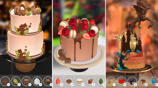 Cake Coloring 3D screenshot