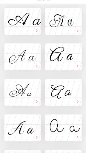 Calligraphy - Cursive Practice screenshot