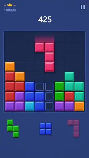 Câu đố khối - Não xung screenshot
