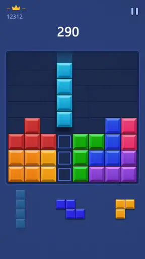 Câu đố khối - Não xung screenshot
