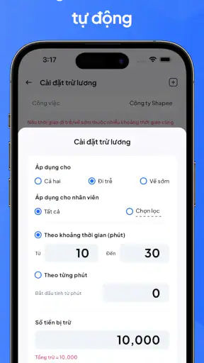 Chấm công, Bảng công và Lương screenshot