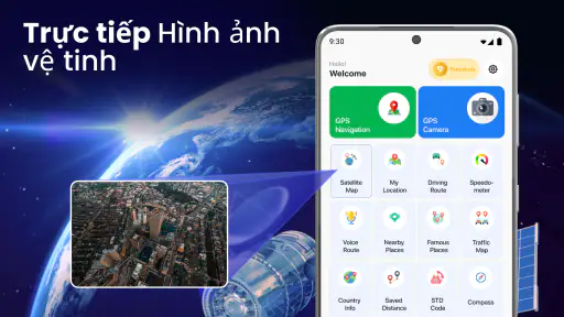 Chế độ xem vệ tinh - Bản đồ 3D screenshot
