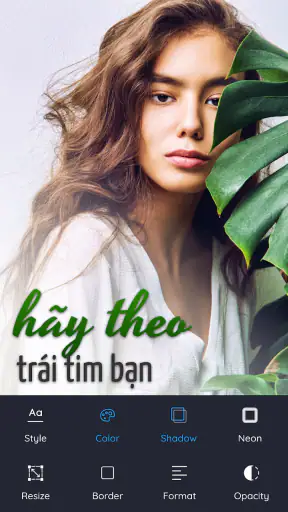 Chèn chữ vào ảnh - Text Art screenshot