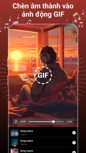 Chèn Nhạc Vào Video Và Ảnh screenshot