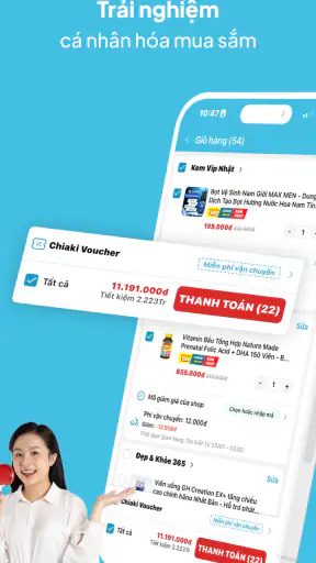 Chiaki - Siêu thị trực tuyến screenshot