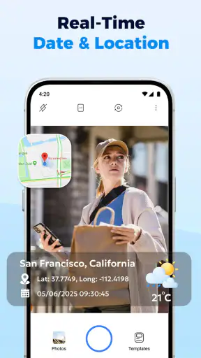 Chụp Ảnh có Ngày Giờ Vị Trí screenshot