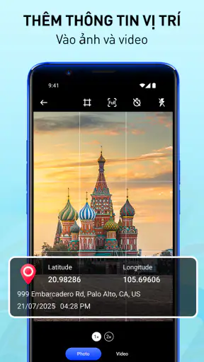 Chụp Ảnh Định Vị: Tọa Độ GPS screenshot