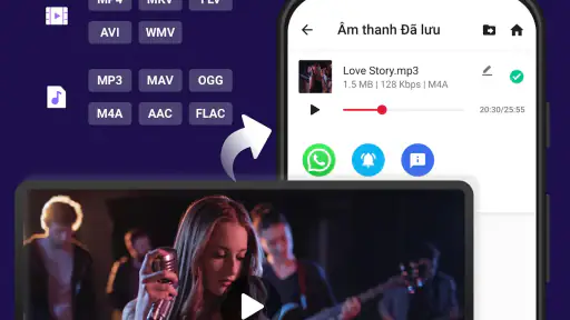 Chuyển đổi video sang âm thanh screenshot
