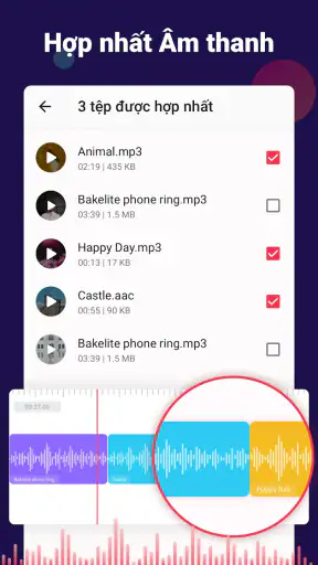 Chuyển đổi video sang âm thanh screenshot