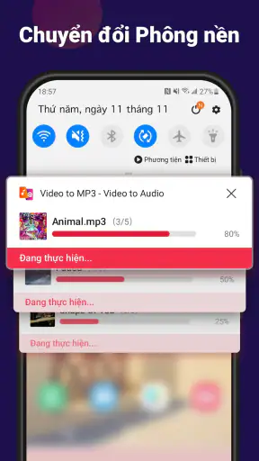 Chuyển đổi video sang âm thanh screenshot