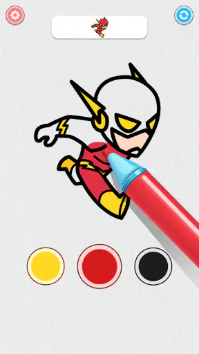 Coloring Paint: ASMR Superhero screenshot