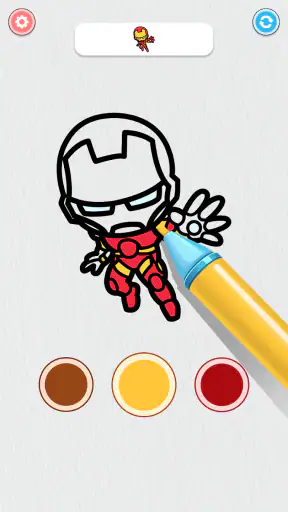 Coloring Paint: ASMR Superhero screenshot