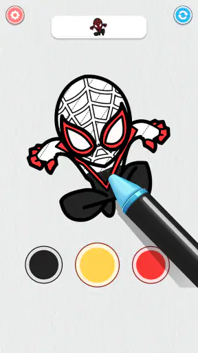 Coloring Paint: ASMR Superhero screenshot