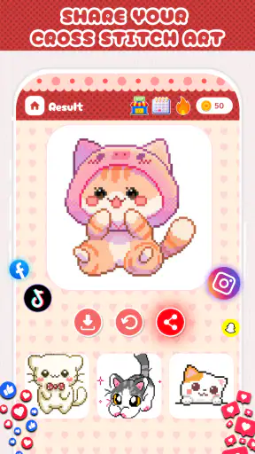 Cross Stitch - Color by Number screenshot
