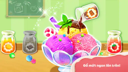Cửa Hàng Kem của Bé Gấu Trúc screenshot
