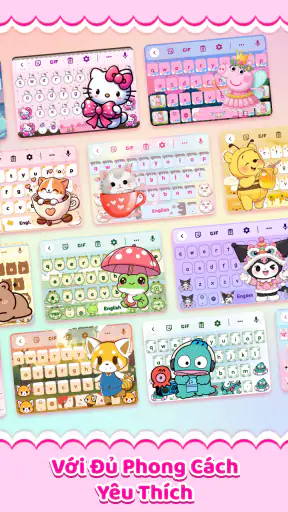 Cute Keyboard: Bàn Phím Emoji screenshot