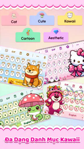 Cute Keyboard: Bàn Phím Emoji screenshot