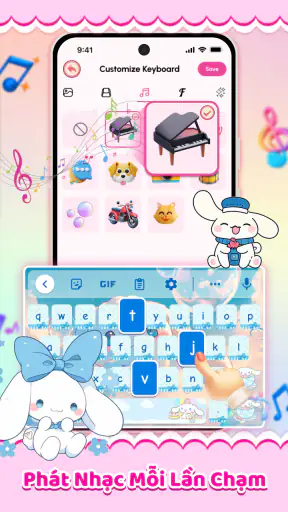 Cute Keyboard: Bàn Phím Emoji screenshot