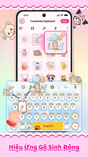 Cute Keyboard: Bàn Phím Emoji screenshot