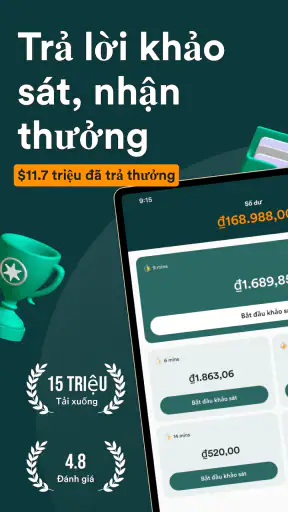Đa điểm: Khảo sát nhận tiền! screenshot