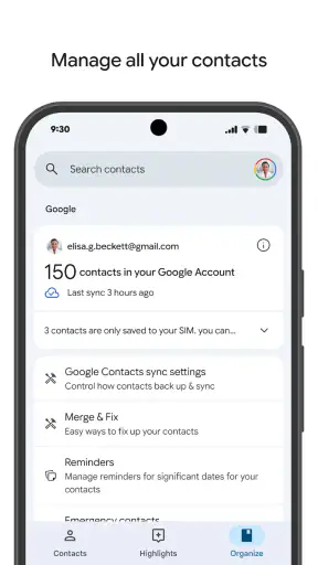 Danh bạ screenshot