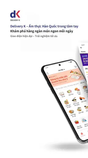 DELIVERY K:Ứng dụng giao đồ ăn screenshot