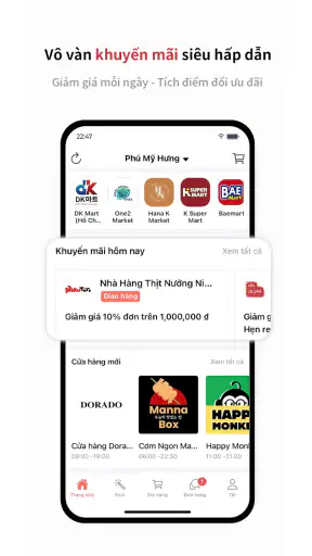 DELIVERY K:Ứng dụng giao đồ ăn screenshot