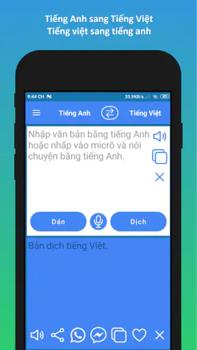 Dich tieng Anh sang tieng Viet screenshot