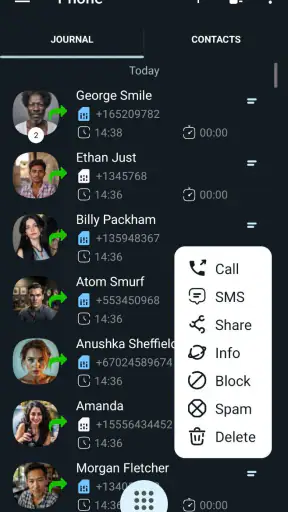 Điện thoại+ Danh bạ & Cuộc gọi screenshot