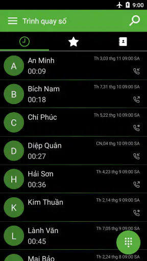 Điện thoại - gọi screenshot