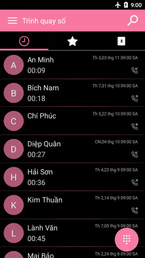 Điện thoại - gọi screenshot