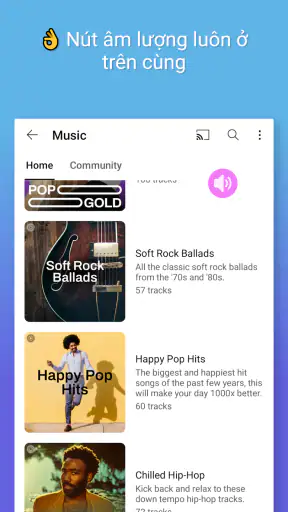 Điều chỉnh âm lượng: Nút screenshot