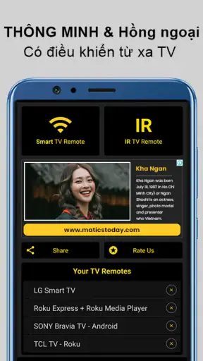 Điều khiển từ xa TV screenshot