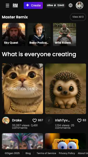 Digen: Trình Tạo Video AI screenshot