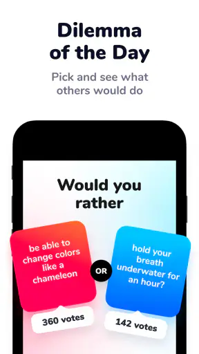 Dilemmaly - Would you rather? screenshot