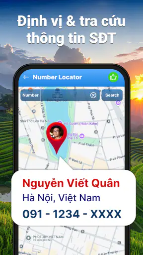 Định Vị Theo Dõi Số Điện Thoại screenshot