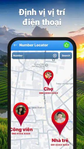 Định Vị Theo Dõi Số Điện Thoại screenshot