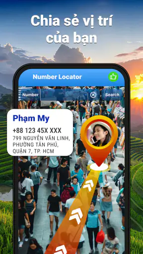 Định Vị Theo Dõi Số Điện Thoại screenshot