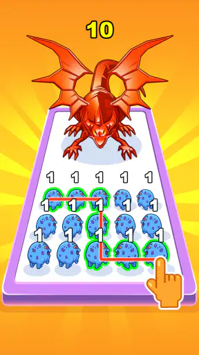 Dino Merge Master animal fight screenshot