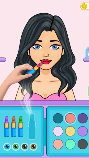 DIY Nhãn dán Trò chơi mặc búp screenshot