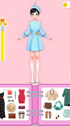 DIY Nhãn dán Trò chơi mặc búp screenshot