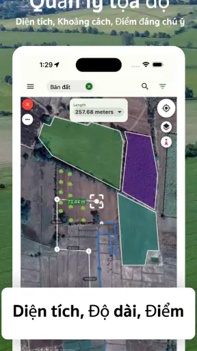 Đo diện tích đất GPS: GMapper screenshot