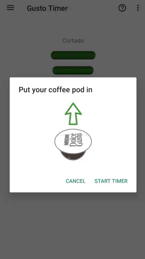 Dolce Gusto Touch Timer screenshot