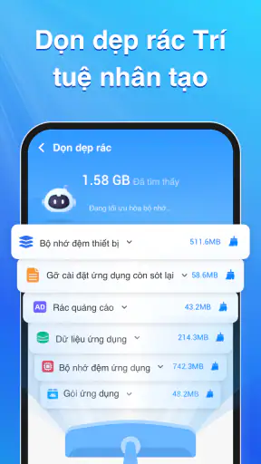 Dọn rác điện thoại, quét rác screenshot