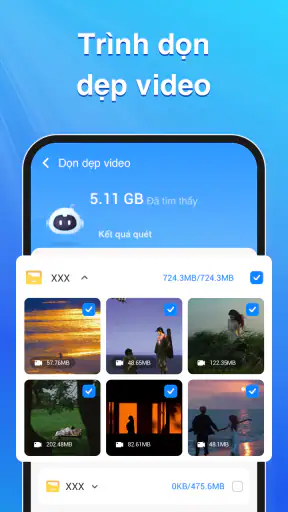 Dọn rác điện thoại, quét rác screenshot