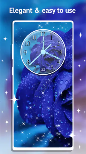 Đồng hồ hình nền sống Hoa hồng screenshot