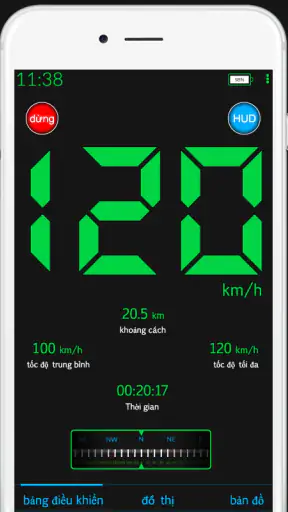 Đồng hồ tốc độ GPS screenshot