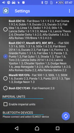 DPF Monitor -Fiat & Alfa Romeo screenshot